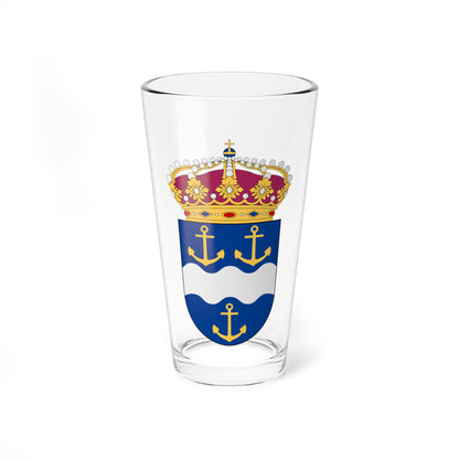 HMS Gävle vapen (Sweden) (Coat of Arms) Pint Glass 16oz