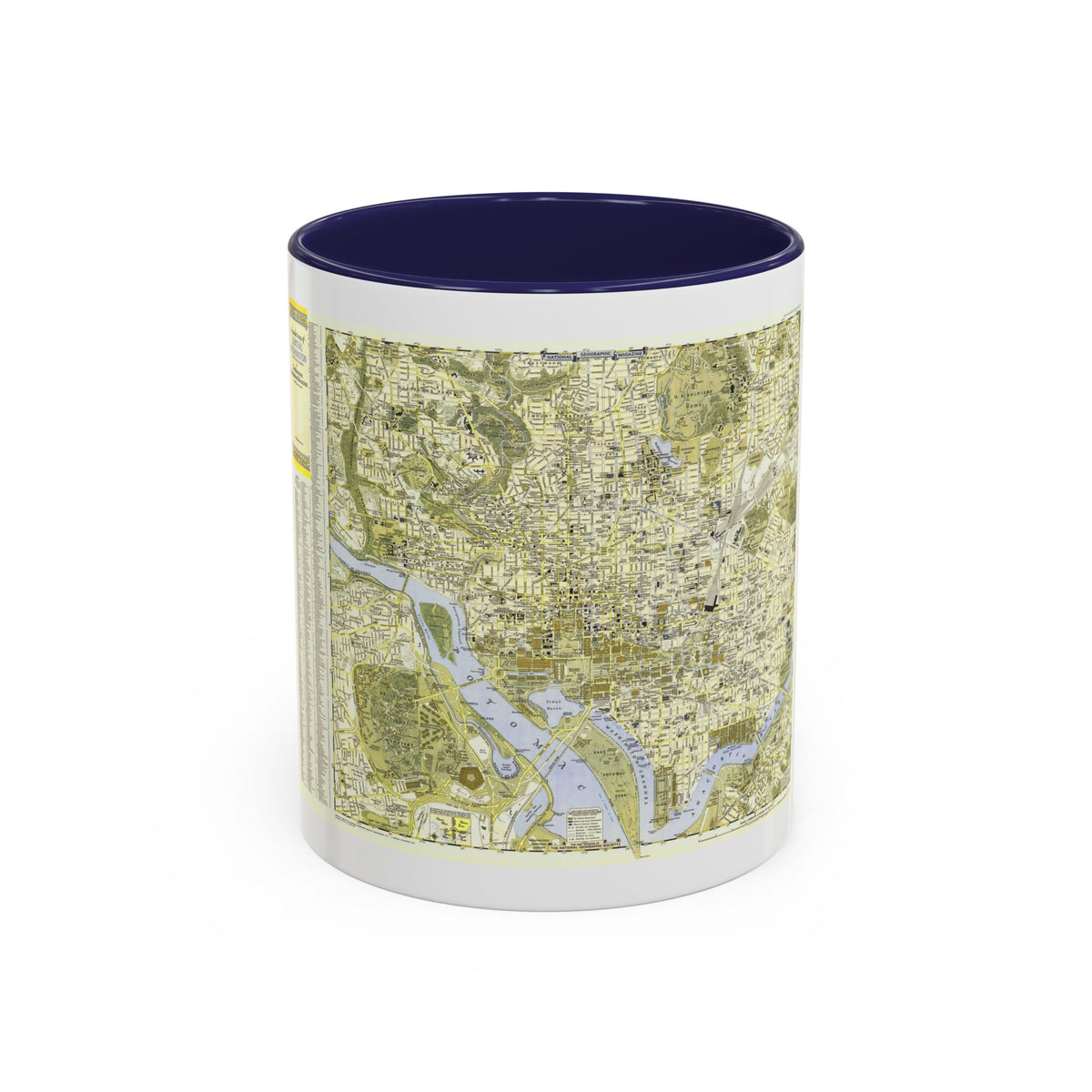 USA - Washington, Central (1948) (Map) Accent Coffee Mug