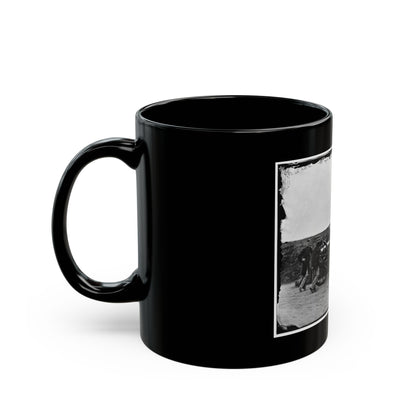District Of Columbia. Sergeants Of 3d Massachusetts Heavy Artillery, With Gun And Caisson At Fort Totten (U.S. Civil War) Black Coffee Mug