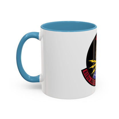 618 Air Communications Squadron AMC (U.S. Air Force) Accent Coffee Mug