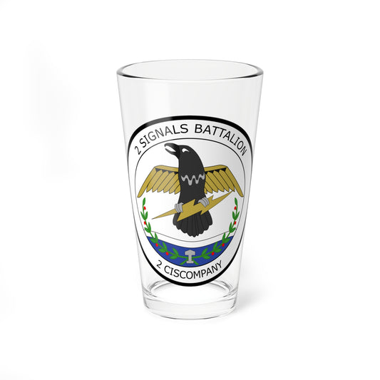 Emblem for the 2-II-FSR (Denmark) (Coat of Arms) Pint Glass 16oz