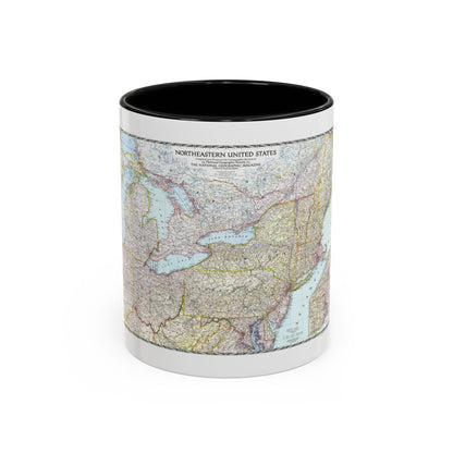 USA - Northeastern (1945) (Map) Accent Coffee Mug