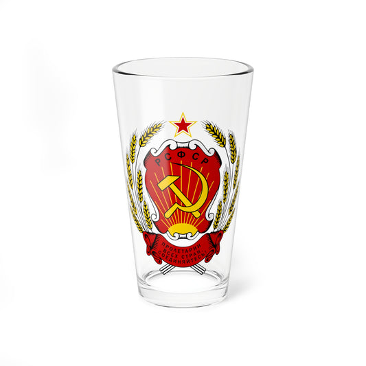 Emblem of the Russian SFSR 1978-1991 Emblem of Russia 19911992 (Russia) (Coat of Arms) Pint Glass 16oz