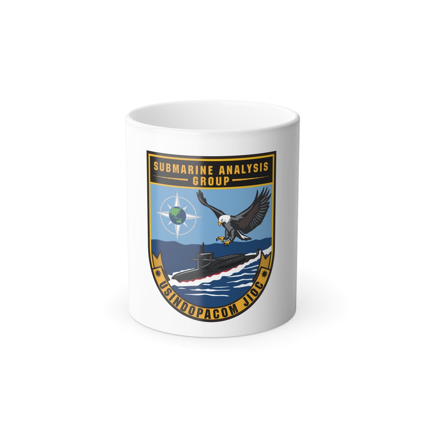 SAG USINDOPACOM JIOC (U.S. Navy) Color Changing Mug 11oz