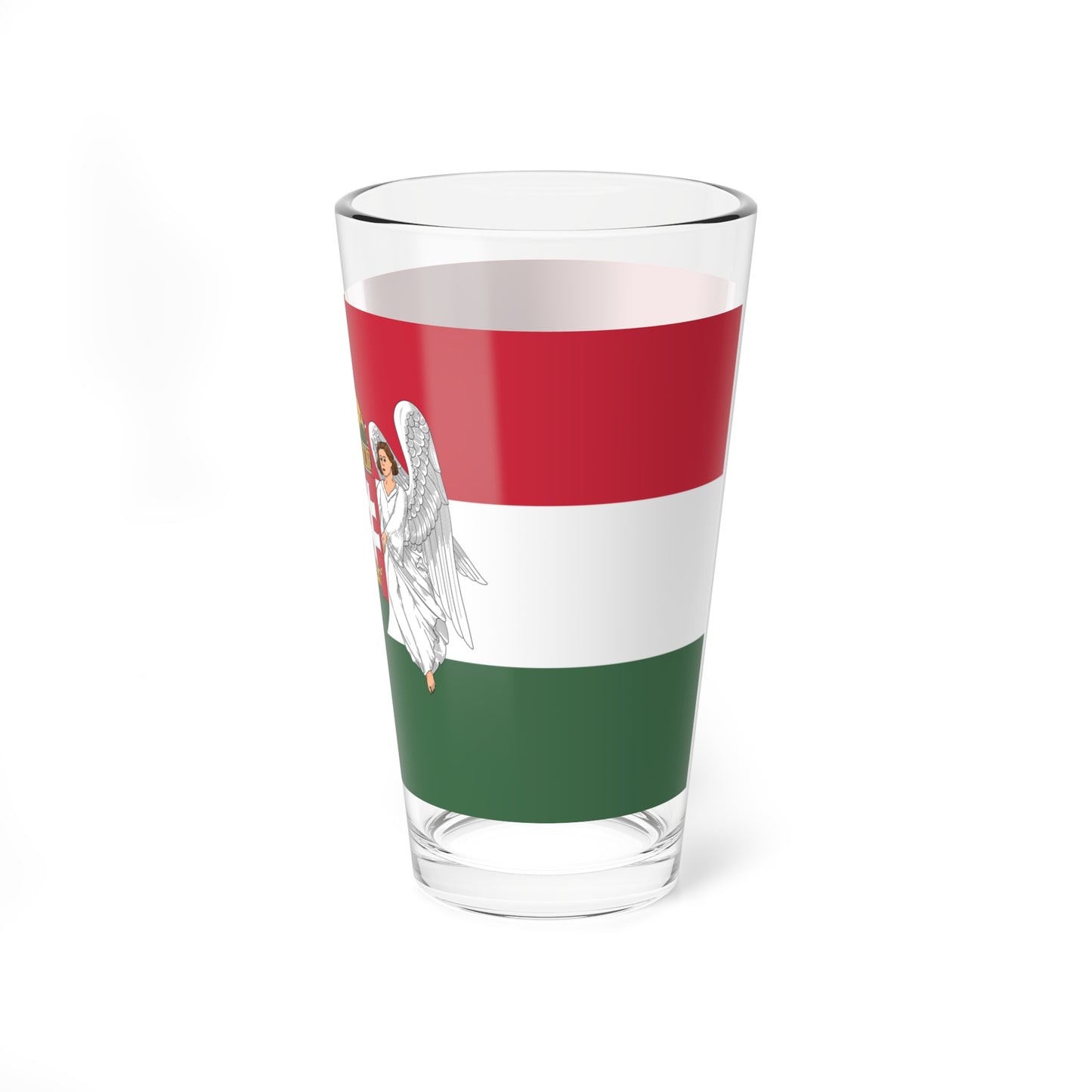 Flag of Hungary 1915-1918 angels (Hungary) Pint Glass 16oz