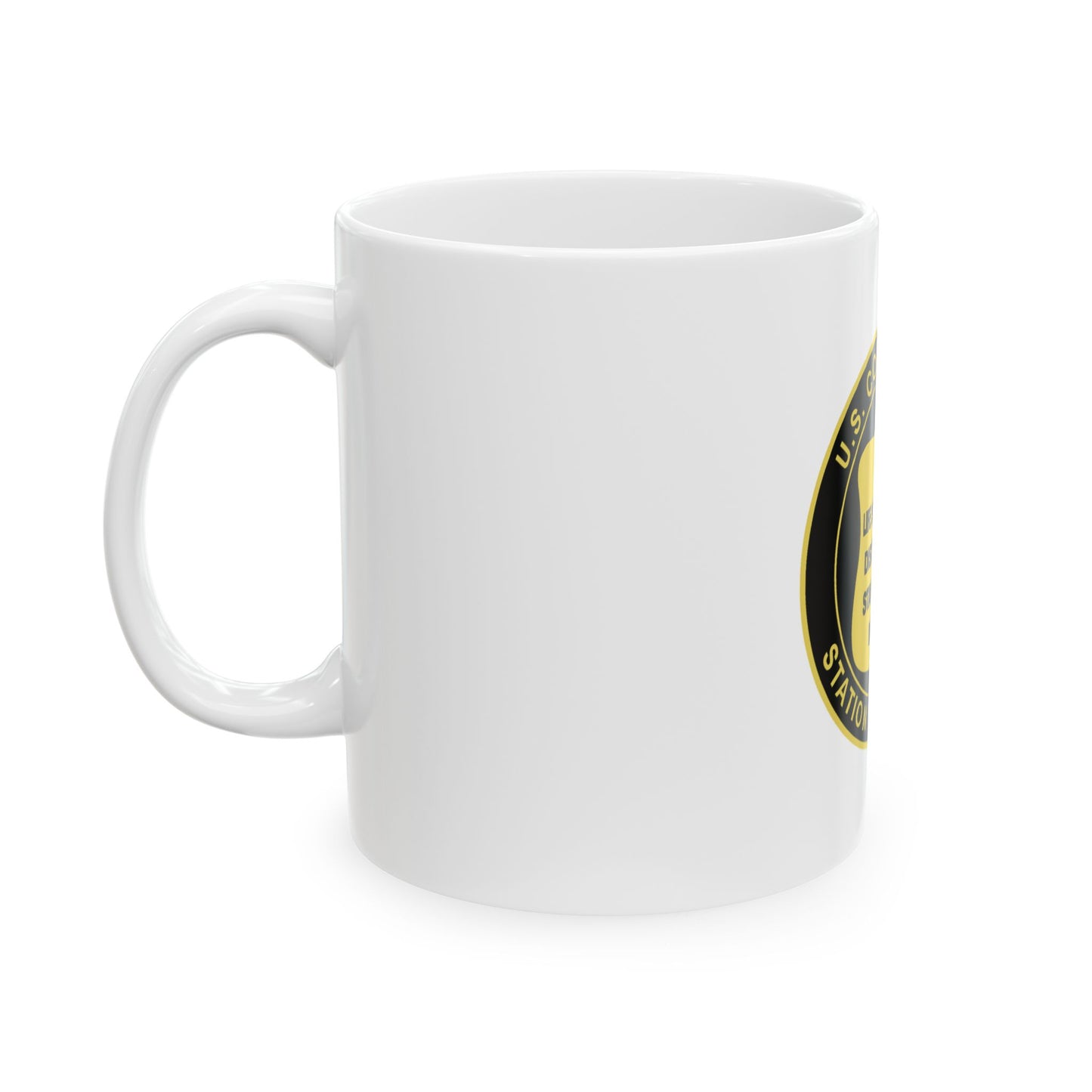 USCG Station Yaquina Bay (U.S. Coast Guard) White Coffee Mug