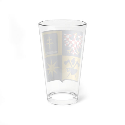 CZE Kraj Zliński COA (Czech Republic) (Coat of Arms) Pint Glass 16oz