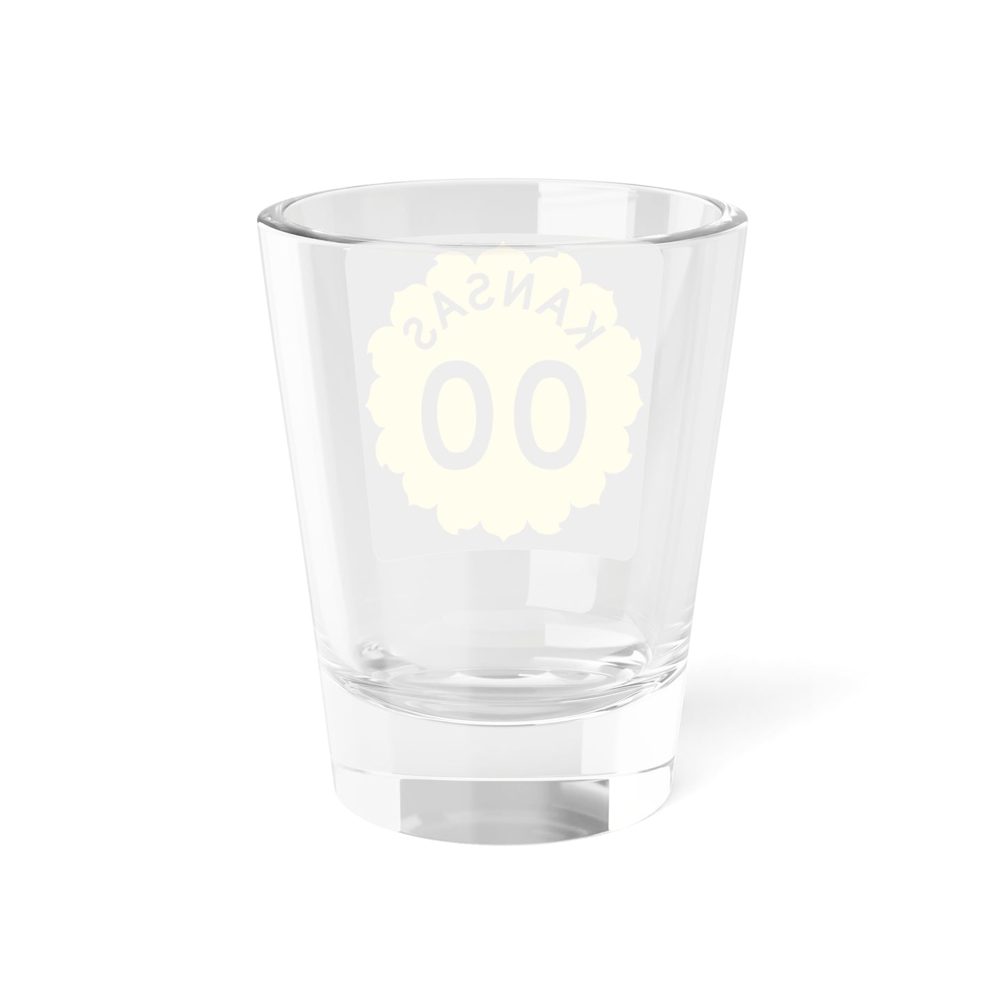 K-template 1962 (Kansas) (Road Sign) Shot Glass 1.5oz