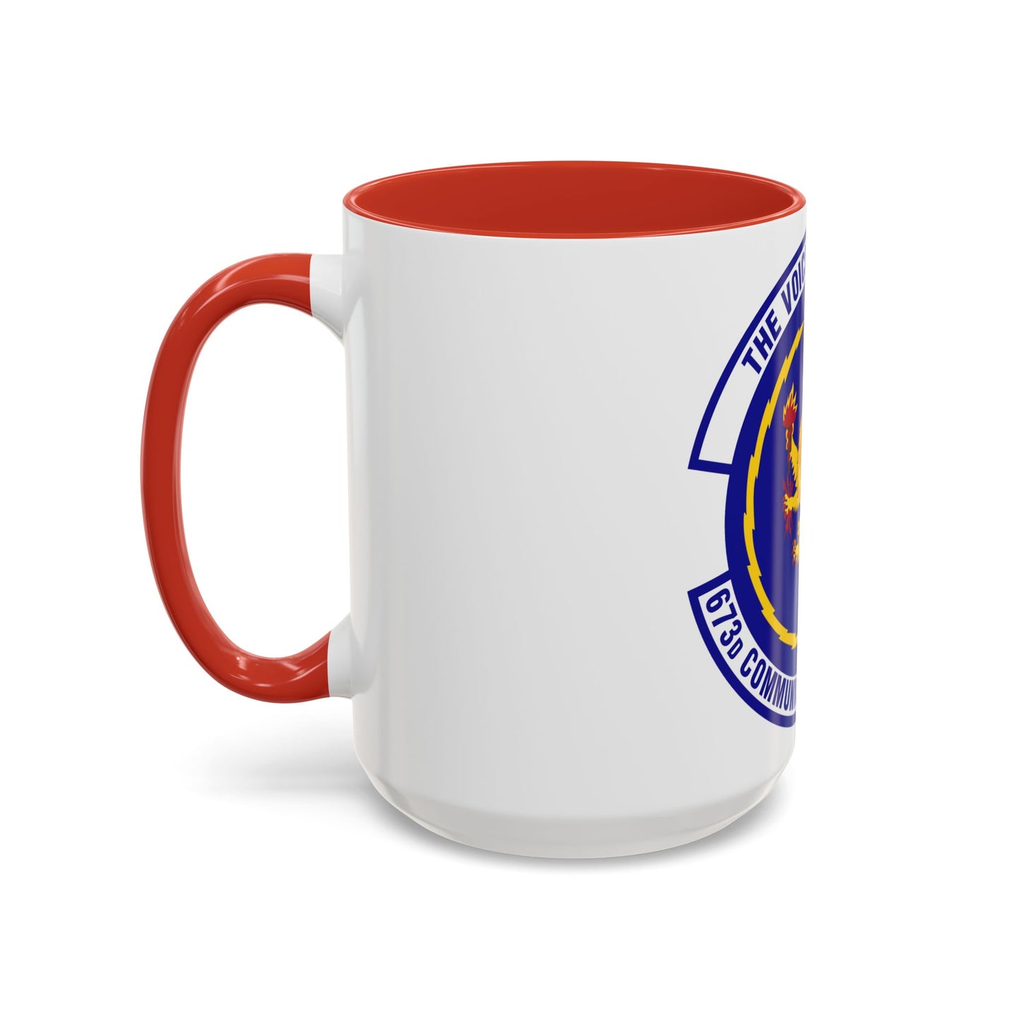 673d Communications Squadron (U.S. Air Force) Accent Coffee Mug