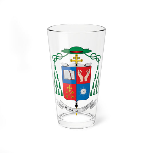Escudo de Irineu Roman (Spain) (Coat of Arms) Pint Glass 16oz