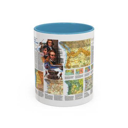 USA - Pacific Northwest 2 (1986) (Map) Accent Coffee Mug