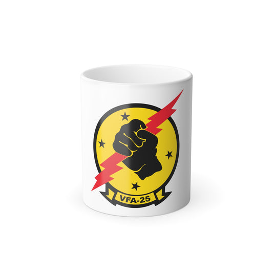 VFA 25 Fist of the Fleet (U.S. Navy) Color Changing Mug 11oz