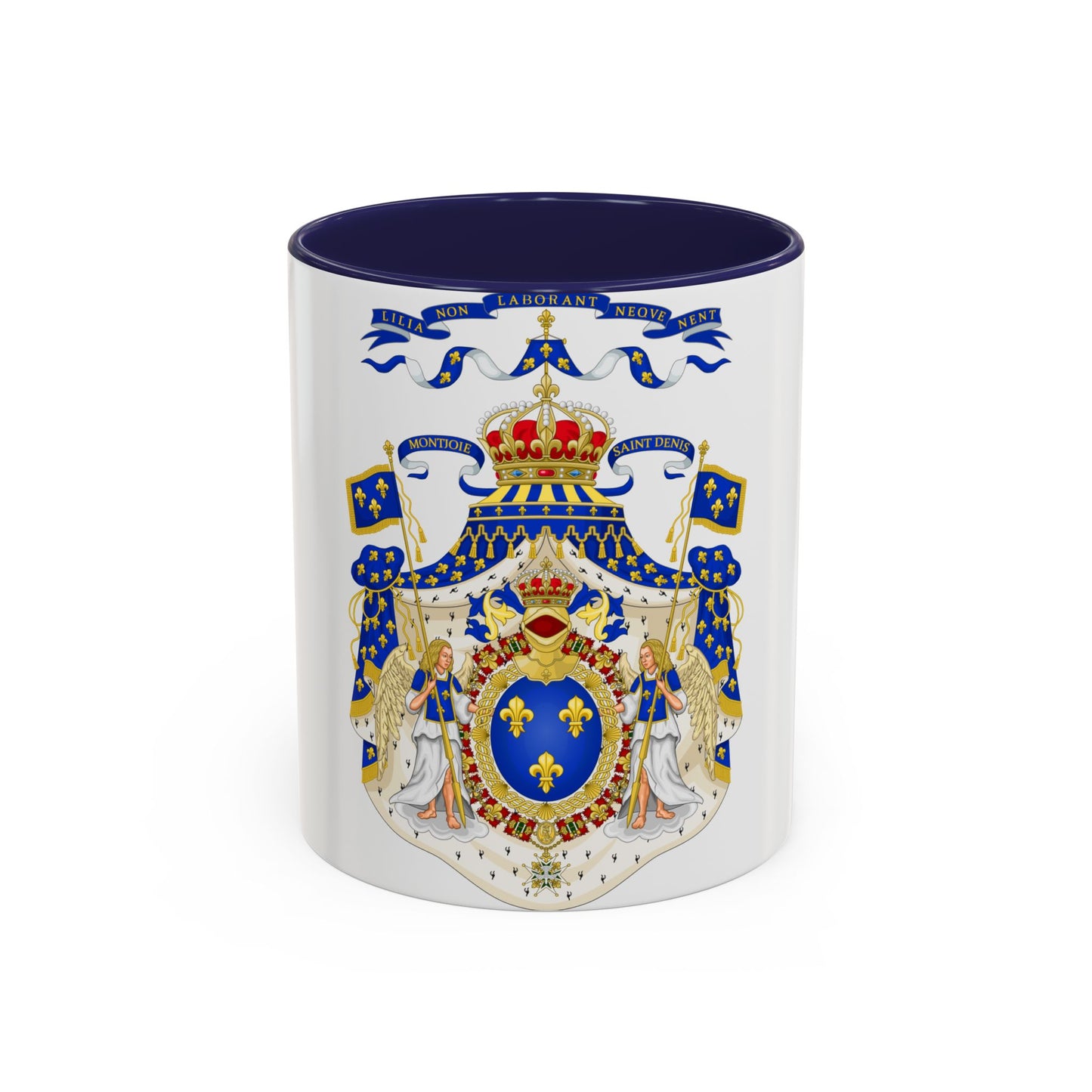 Grand Royal Coat of Arms of France - Accent Coffee Mug