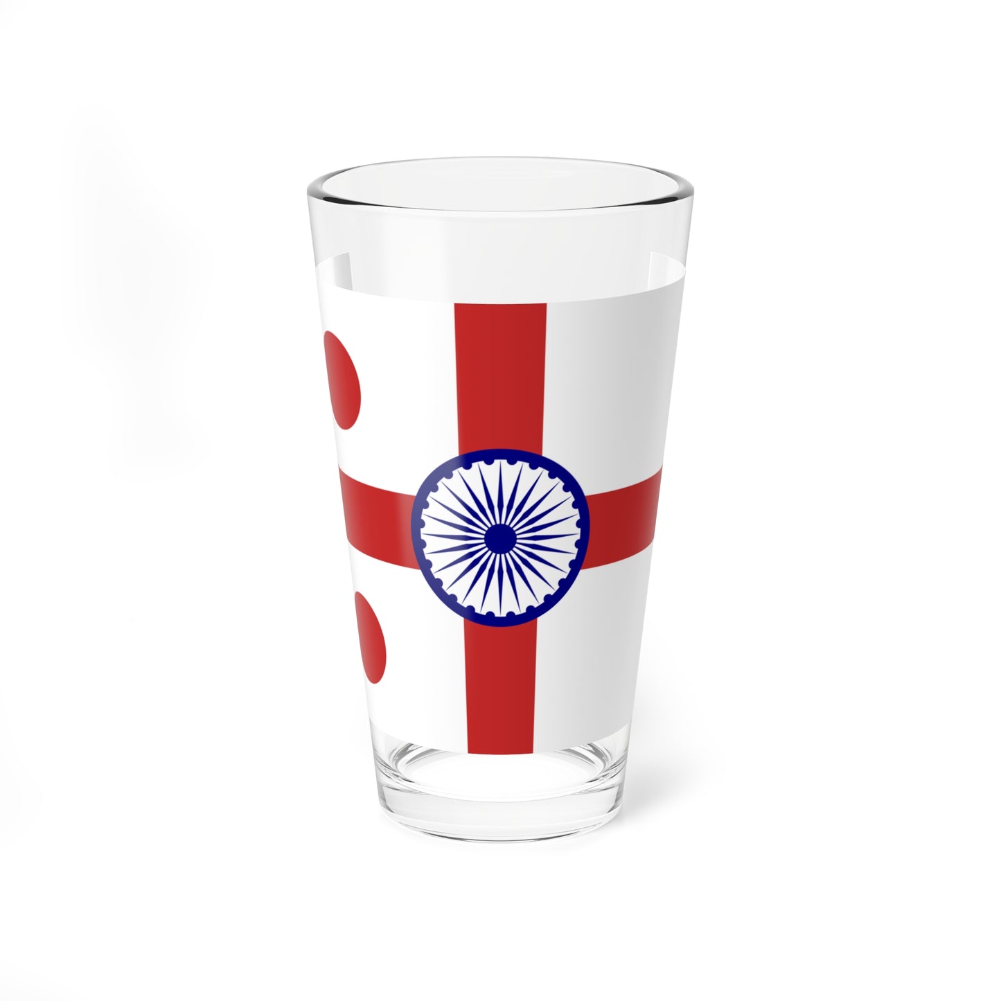 Rear Admiral of the Indian Navy rank flag (India) Pint Glass 16oz