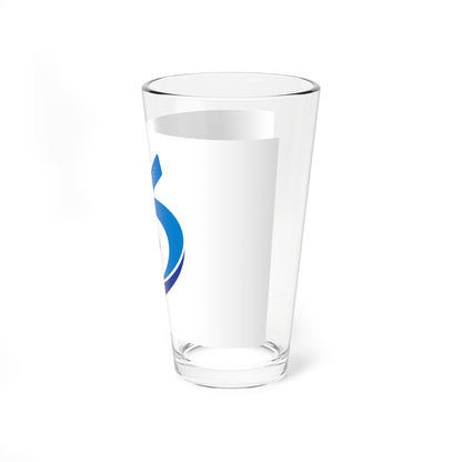 Flag of Shirakawa Fukushima (Japan) Pint Glass 16oz