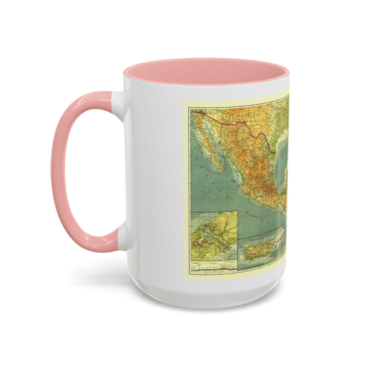 Central America and the West Indies (1922) (Map) Accent Coffee Mug