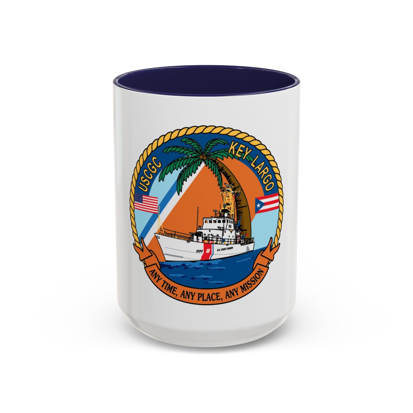 USCGC Key Largo WPB 1324 1 (U.S. Coast Guard) Accent Coffee Mug