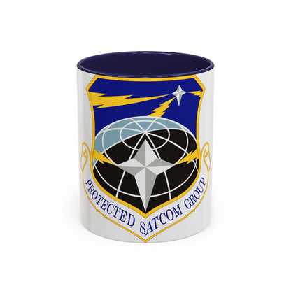 Protected SATCOM Group (U.S. Air Force) Accent Coffee Mug