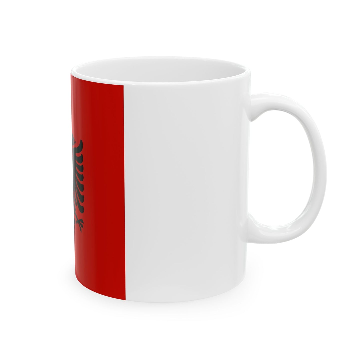 Presidential flag of Albania 1946 to 1992 - White Coffee Mug-Go Mug Yourself