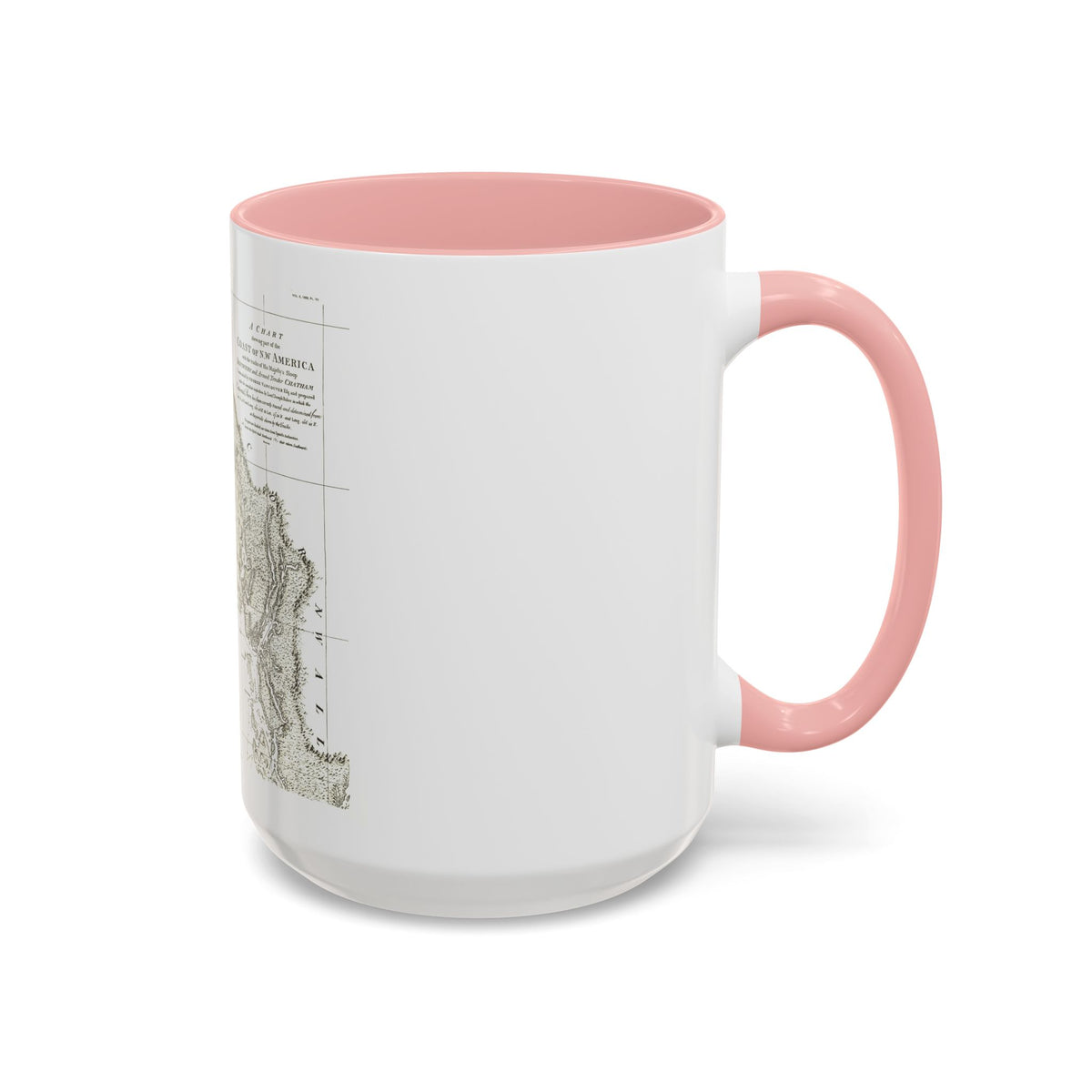 America - NorthWest Coast (1899) (Map) Accent Coffee Mug