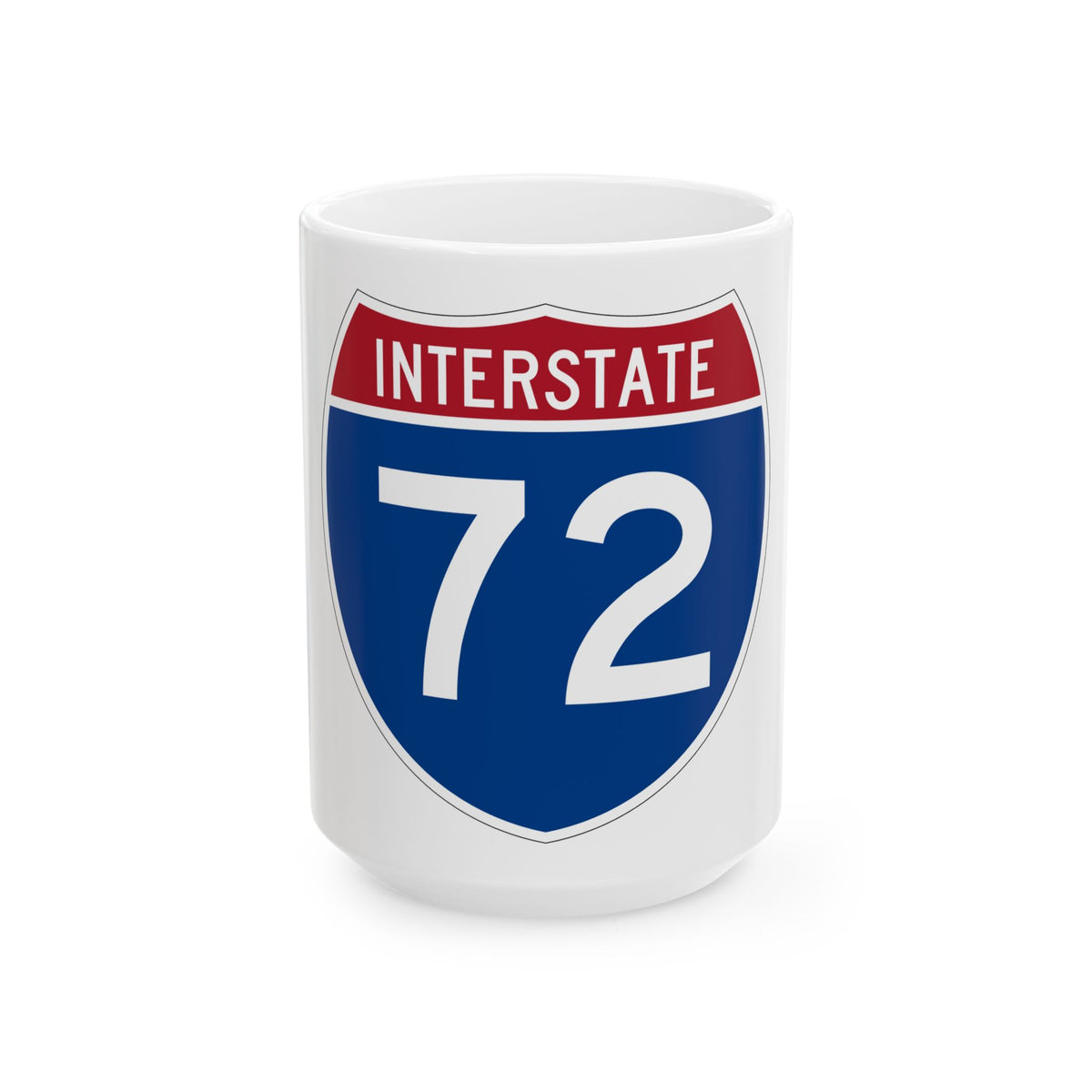 Interstate 72 (U.S. Highways) White Coffee Mug