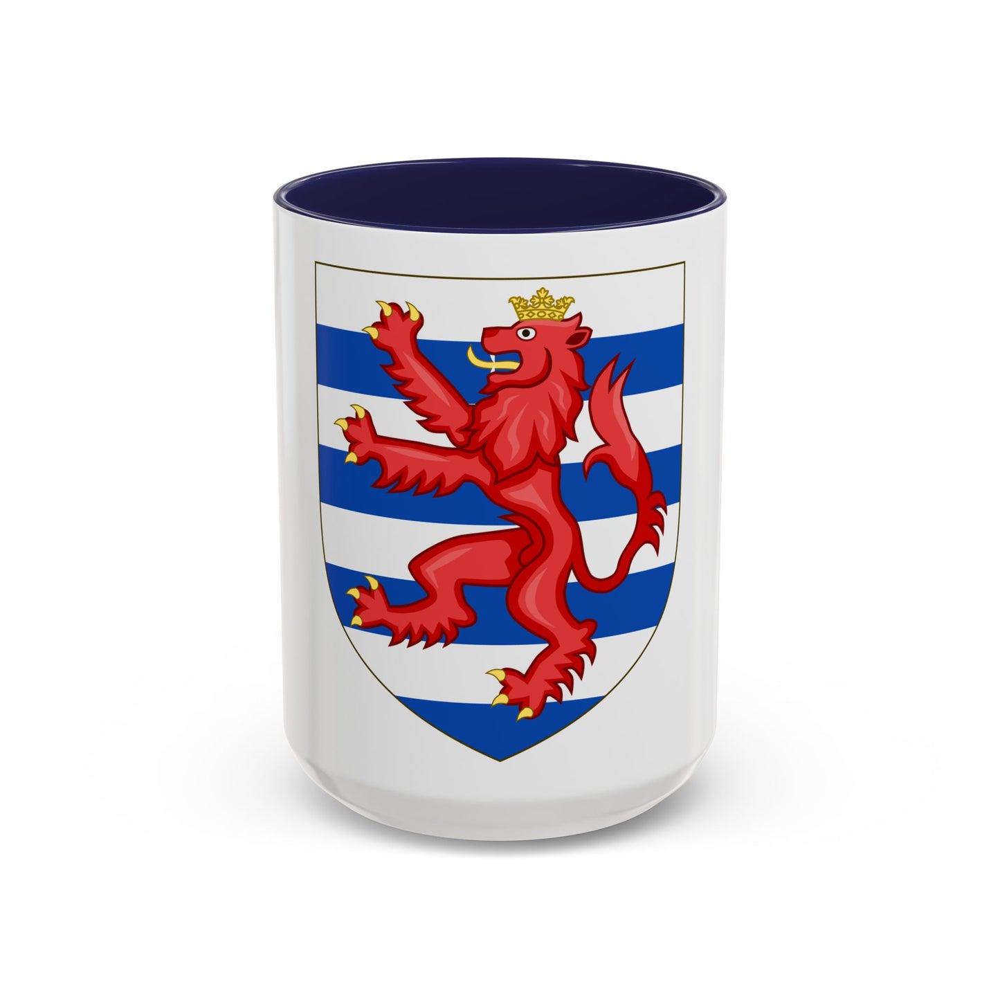 Coat of Arms of the House of Lusignan (Kings of Cyprus) - Accent Coffee Mug