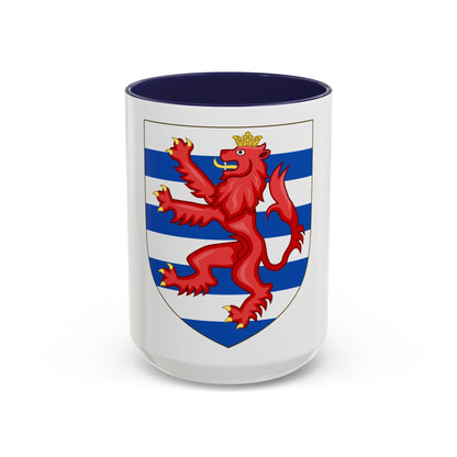 Coat of Arms of the House of Lusignan (Kings of Cyprus) - Accent Coffee Mug