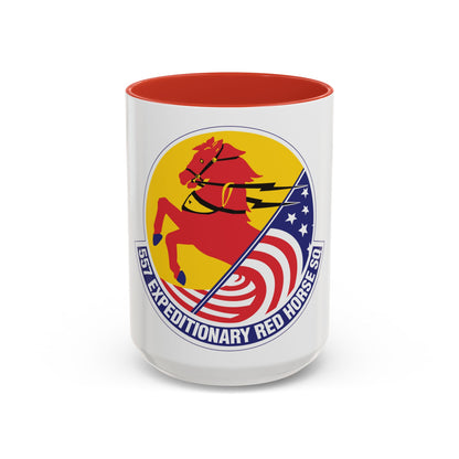 557th Expeditionary Red Horse Squadron (U.S. Air Force) Accent Coffee Mug