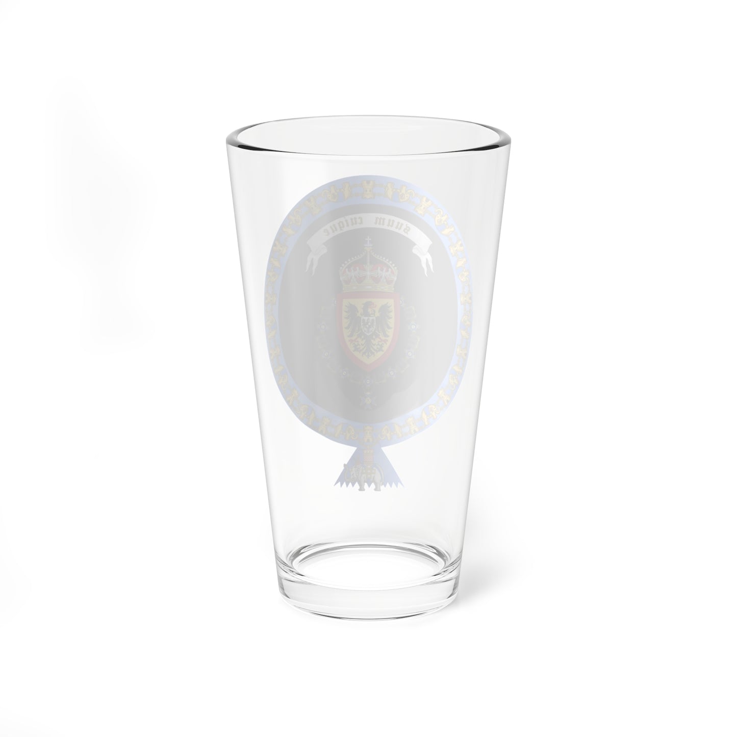 Coat of Arms of Wilhelm German Crown Prince Order of the Elephant Variant (Denmark) (Coat of Arms) Pint Glass 16oz