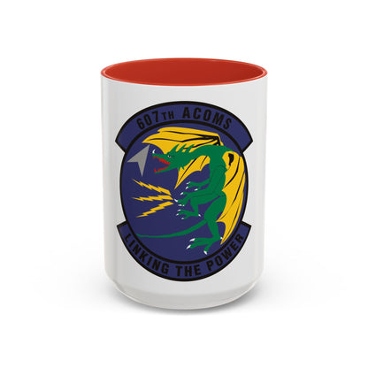 607th Air Communications Squadron (U.S. Air Force) Accent Coffee Mug
