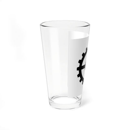 CHE Industriequartier ZH Flag (Switzerland) Pint Glass 16oz