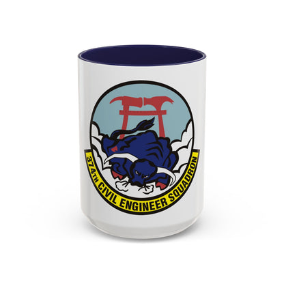 374 Civil Engineer Squadron PACAF (U.S. Air Force) Accent Coffee Mug
