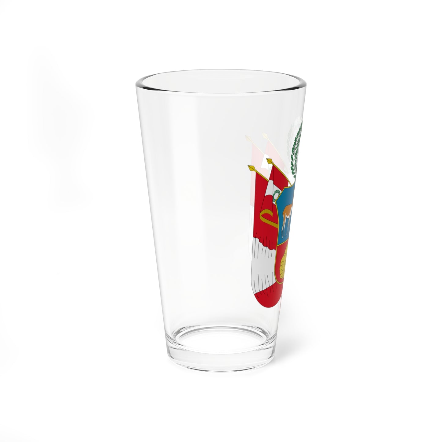 Escudo de la República Peruana 1825-1950 (Peru) (Coat of Arms) Pint Glass 16oz