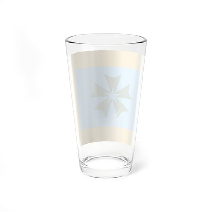 Flag of Memuro Hokkaido fringed (Japan) Pint Glass 16oz