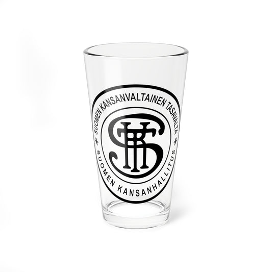 Seal of the Finnish Democratic Republic (Finland) (Coat of Arms) Pint Glass 16oz