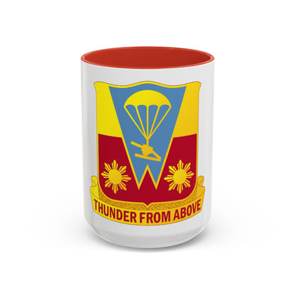 674th Airborne Field Artillery Battalion (U.S. Army) Accent Coffee Mug
