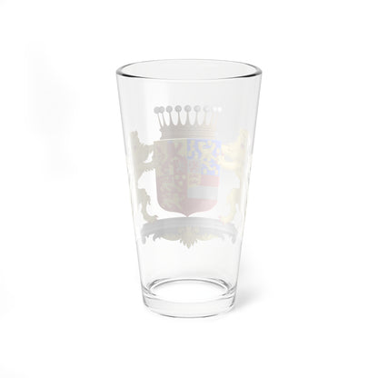 Achievement of Nassau Siegen  protestant branch Princely Counts (Netherlands) (Coat of Arms) Pint Glass 16oz