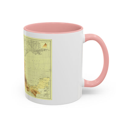 Central America & Mexico (1911) (Map) Accent Coffee Mug