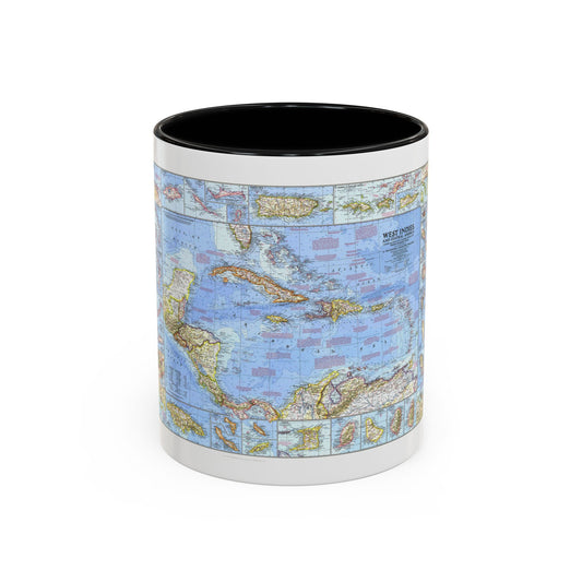 West Indies & Central America (1970) (Map) Accent Coffee Mug
