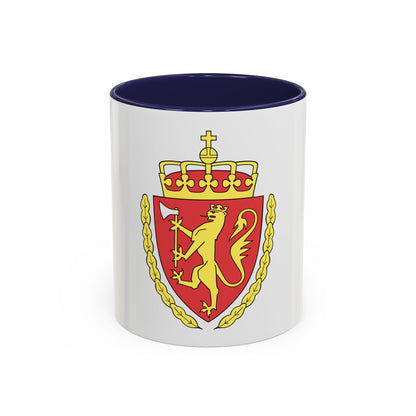 Coat of arms of the Norwegian Customs Service - Accent Coffee Mug