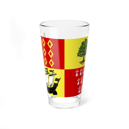 Flag of La Forest-Landerneau (France) Pint Glass 16oz