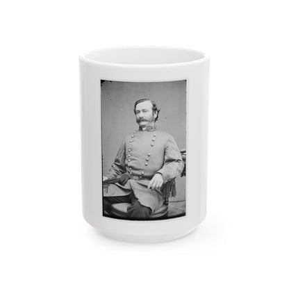 Portrait Of Maj. Gen. Mansfield Lovell, Officer Of The Confederate Army (U.S. Civil War) White Coffee Mug