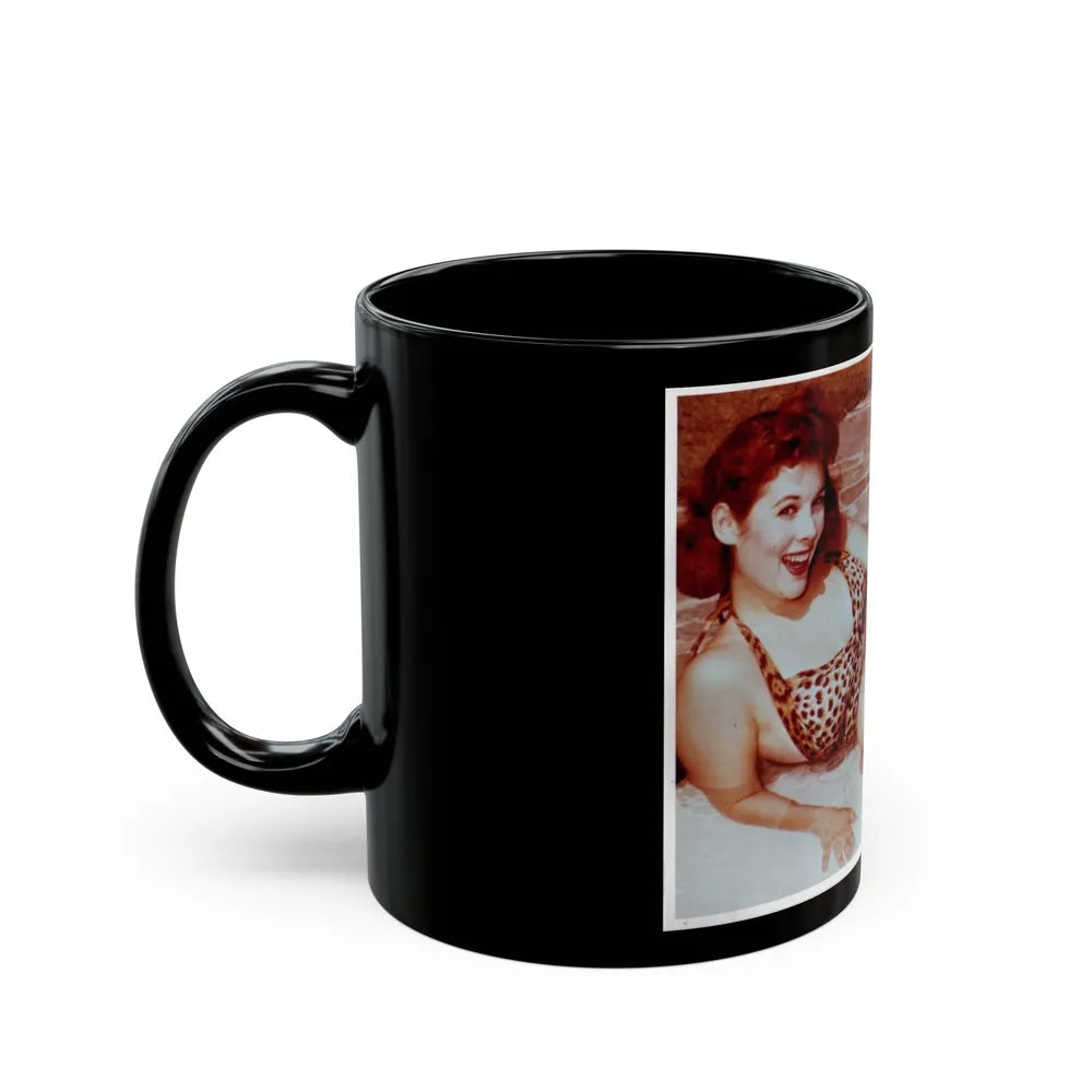 Jill St. John #125 (Vintage Female Icon) Black Coffee Mug-Go Mug Yourself