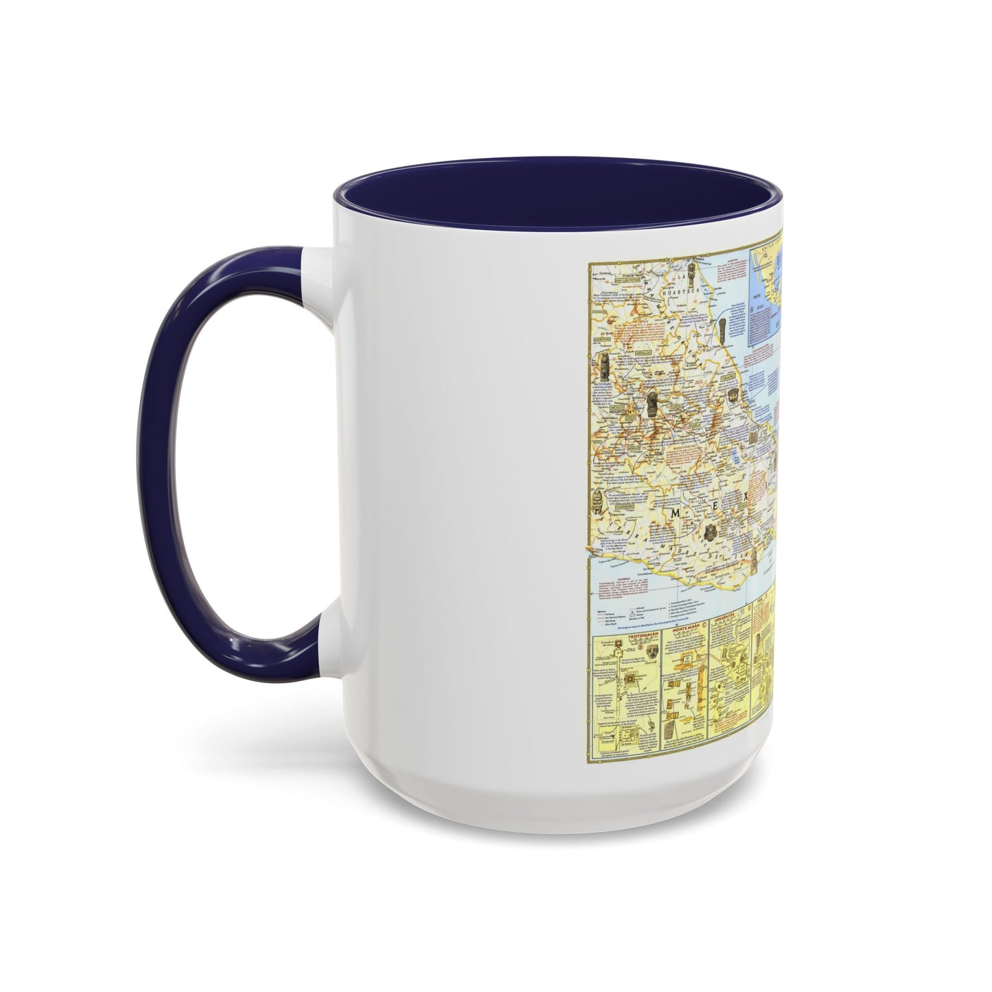 Tasse à café décorative Amérique centrale - Carte archéologique 1 (1968) (Carte)