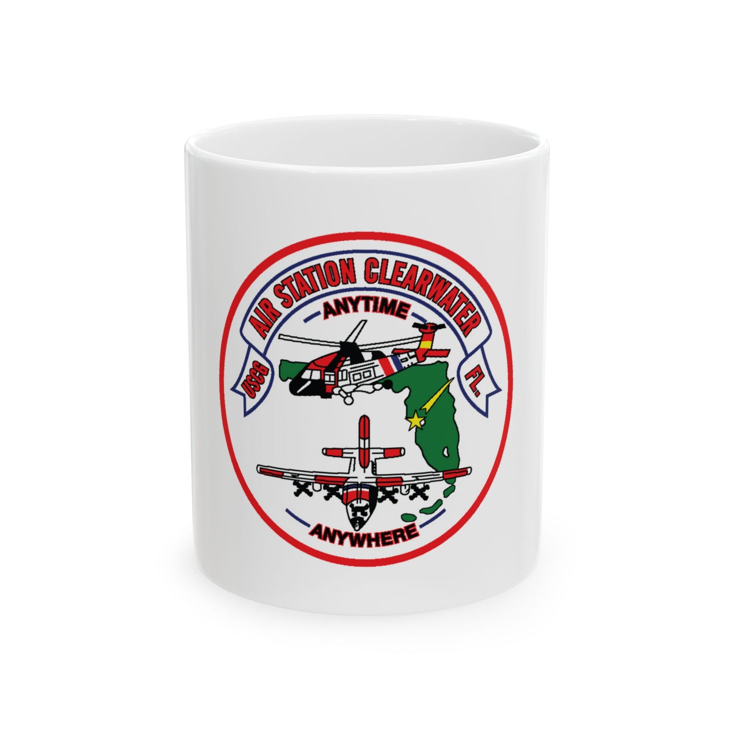 USCG Air Station Clearwater FL (U.S. Coast Guard) White Coffee Mug