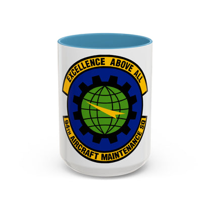 94 Aircraft Maintenance Squadron AFRC (U.S. Air Force) Accent Coffee Mug