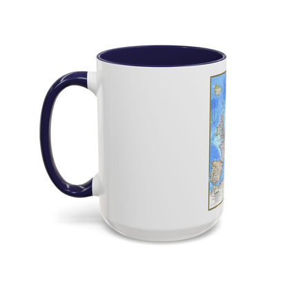Europe (1977) (Map) Accent Coffee Mug