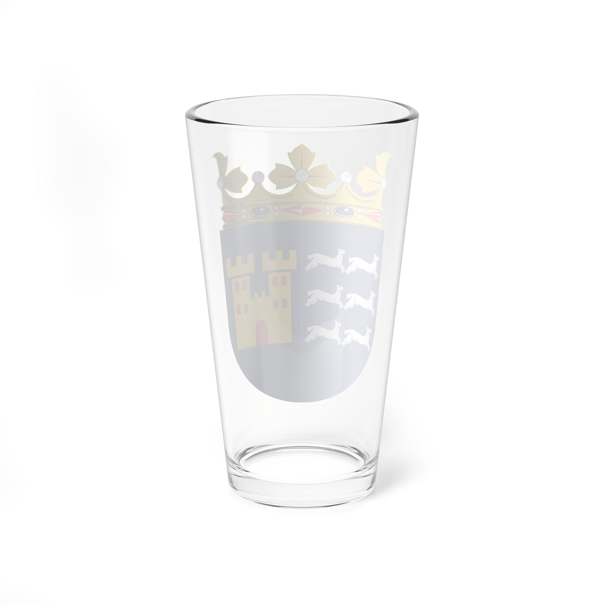 Oulun läänin vaakuna (Finland) (Coat of Arms) Pint Glass 16oz