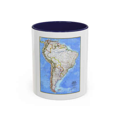 South America (1972) (Map) Accent Coffee Mug