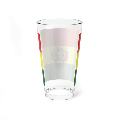 Bandera de Bolivia Estado (Bolivia) Pint Glass 16oz